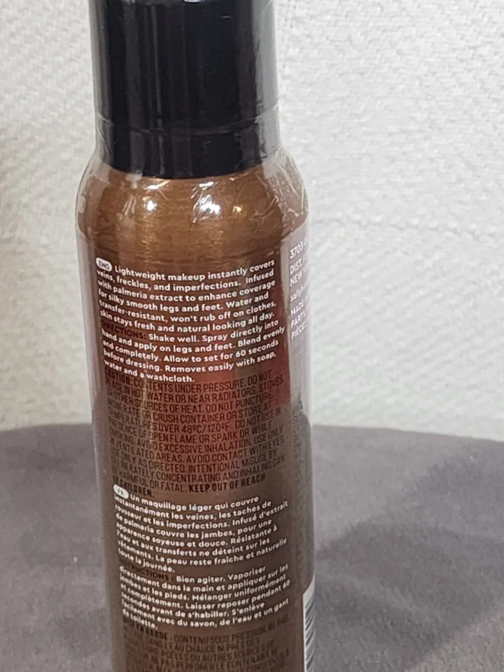 Sally Hansen Airbrush Legs Water Resistant 4.4oz Spray On Leg Makeup Deep Glow
